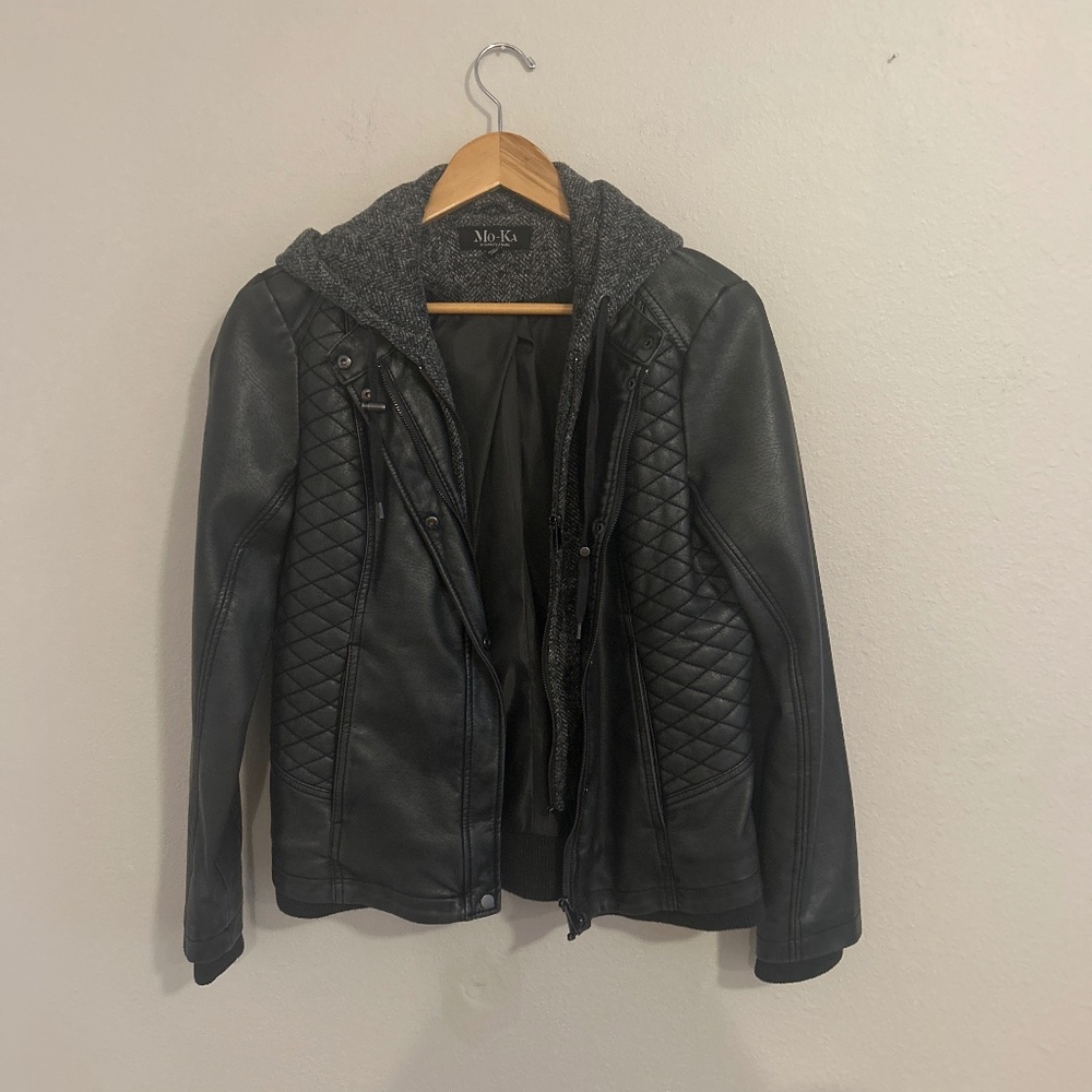 Faux leather jacket